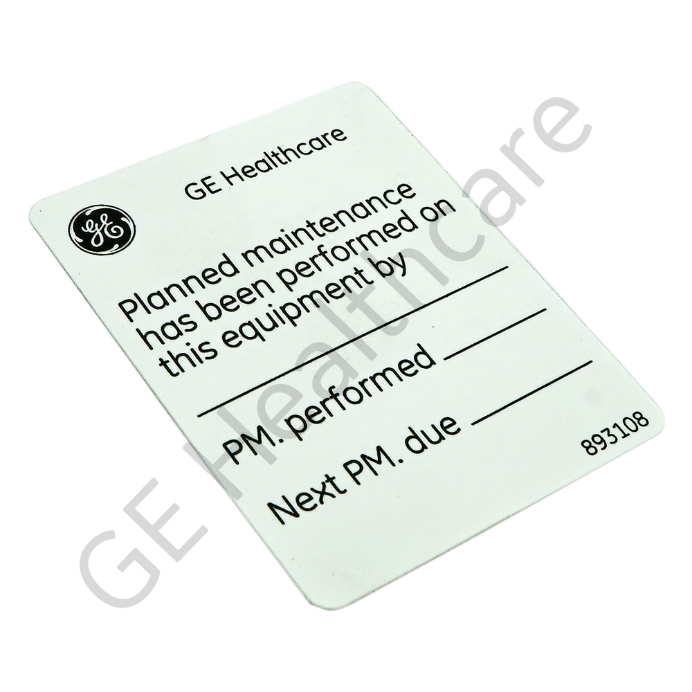 SPARE PART UPDATE STICKER PLANNED MAINTENANCE KIT SPARE PART UPDATE STICKER PLANNED MAINTENANCE KIT